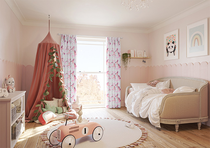 Unicorn Magic, Pink - Made to Measure Curtains - Image 7